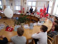 Uczniowie klas II i III w Urzędzie Miejskim.