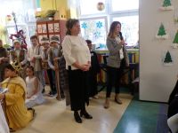 Pani Dorota Kaźmierczak- wiceprzewodnicząca Rady Miejskiej w Mszczonowie w trakcie przemówienia.