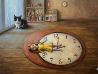 12. Odpoczywam w pokoju z moim kotkiem - Stefania Płużyńska - wyróżnienie