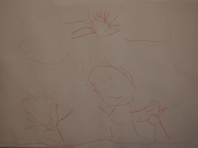 3. Szkic Spacer po dróżce z rodzicami - Jaś Madzikowski