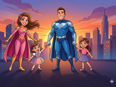 6. Moja rodzina jako superbohaterowie - Ala Wojtczak - 3 miejsce