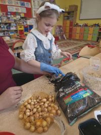 2. Łucja sadzi rośliny