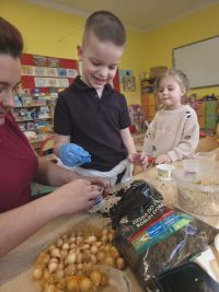 4. Jaś sadzi rośliny